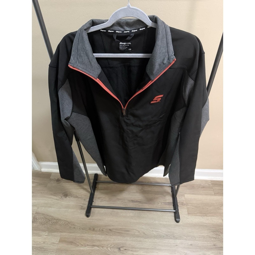 Snap On Black/Red Overdrive 1/2 Half Zip Jacket New Size 3X-Large 3XL